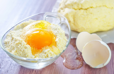 flour and eggs