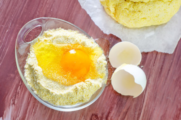 Fototapeta premium flour and eggs