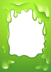 A green monster designed border