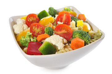 Ensalada de pasta y vegetales