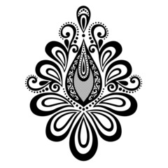 Beautiful Decorative Flower (Vector), Patterned design