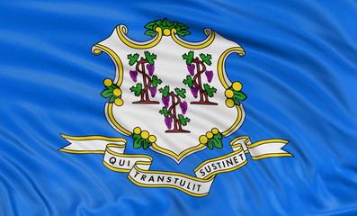 3D Connecticut Flag