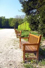 Wooden bench