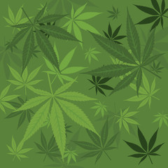 Vector marijuana background