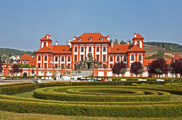 Baroque chateau Troja.Prague.Czech republic.