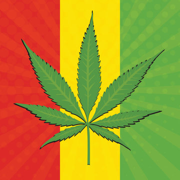 Vector cannabis leaf