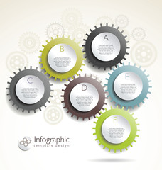 Abstract gear background