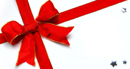 Art Christmas decoration red bow