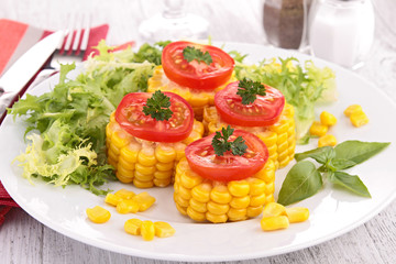 corn and tomato