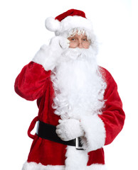 Santa Claus isolated on white.