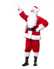 Santa Claus isolated on white.