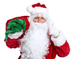 Santa Claus isolated on white.
