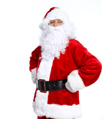 Santa Claus isolated on white.