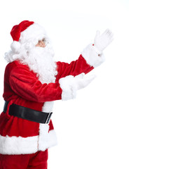 Santa Claus isolated on white.