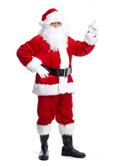 Santa Claus isolated on white.