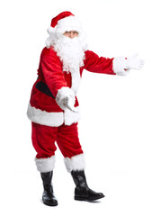 Santa Claus isolated on white.
