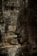 Angkor Thom - The Bayon - the serenity of the stone faces