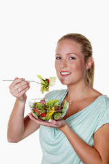 Frau ist Salat