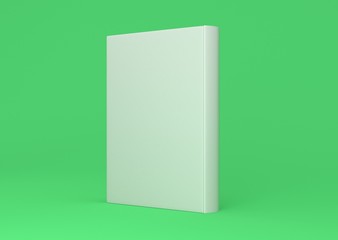 Buch Cover Rücken aufgestellt Hardcover Hintergrund grün