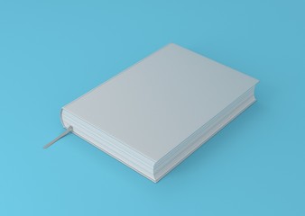 Buch Cover Leseband Hardcover Hintergrund blau