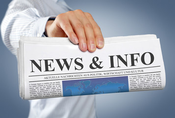 Zeitung mit News und Info