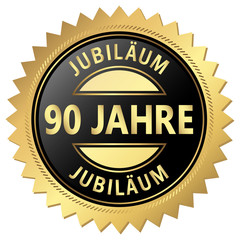 Jubiläum Button - 90 Jahre