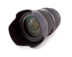 Fototapeta premium camera lens isolated on a white background
