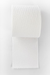 roll of toilet paper isolated on a white background
