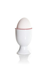 cooked egg isolated on a white background