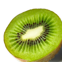 Fototapeta na wymiar close-up of a kiwi isolated on a white background
