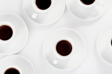 espresso cups isolated on a white background