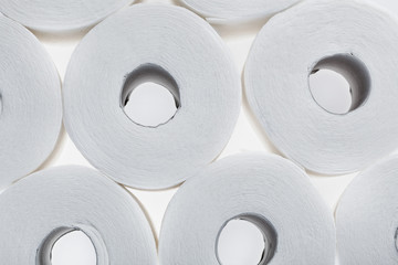 roll of toilet paper isolated on a white background