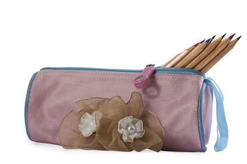 Pencil case and pencils