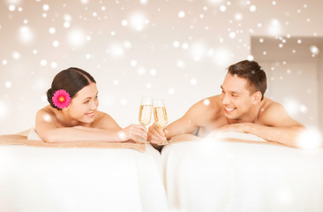 couple in spa