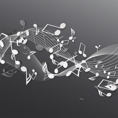 Naklejka premium Abstract musical background