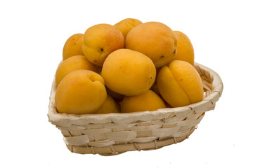 Yellow bright apricots