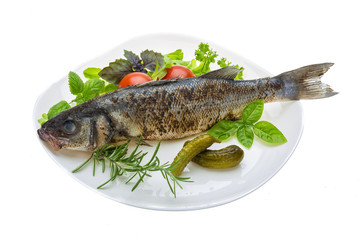 Roasted seabass
