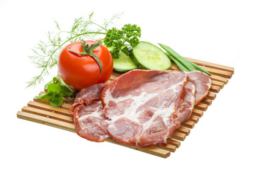 Bacon with vegetables