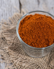Portion of Paprika Powder