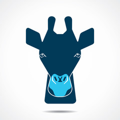 Obraz premium zebra abstract face design stock vector