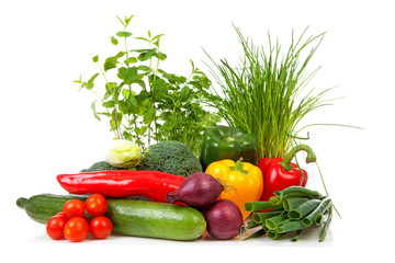 Fototapeta na wymiar Bunch of fresh vegetables
