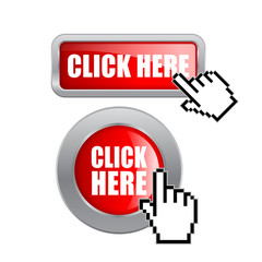 Click here vector buttons