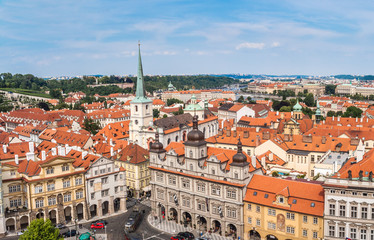 Naklejka na ściany i meble Prague city, one of the most beautiful city in Europe