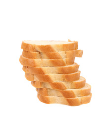 Sliced white bread.