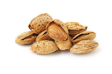 Heap of almonds