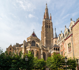 Fototapeta na wymiar The Church of Our Lady in Bruges