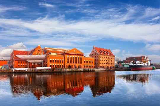 Former granary and the Baltic Philharmonic in Gdansk, Poland.
