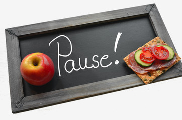 Pause Tafel Schule Frühstück