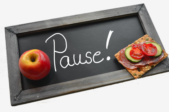 Pause Tafel Schule Fr&uuml;hst&uuml;ck
