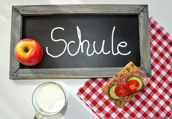 Pause Tafel Schule Frühstück
